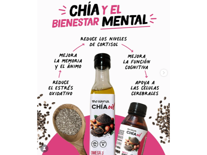 Aceite puro de chia x250cc