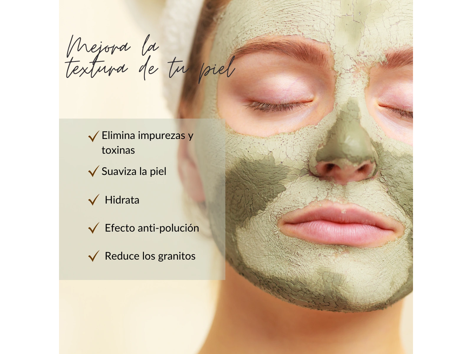 Arcilla verde para piel grasa y comedogenica