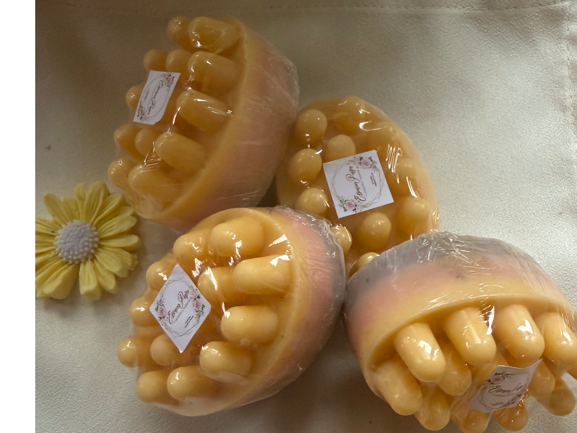 Masajeador melocotón coco vegano y manteca de karite