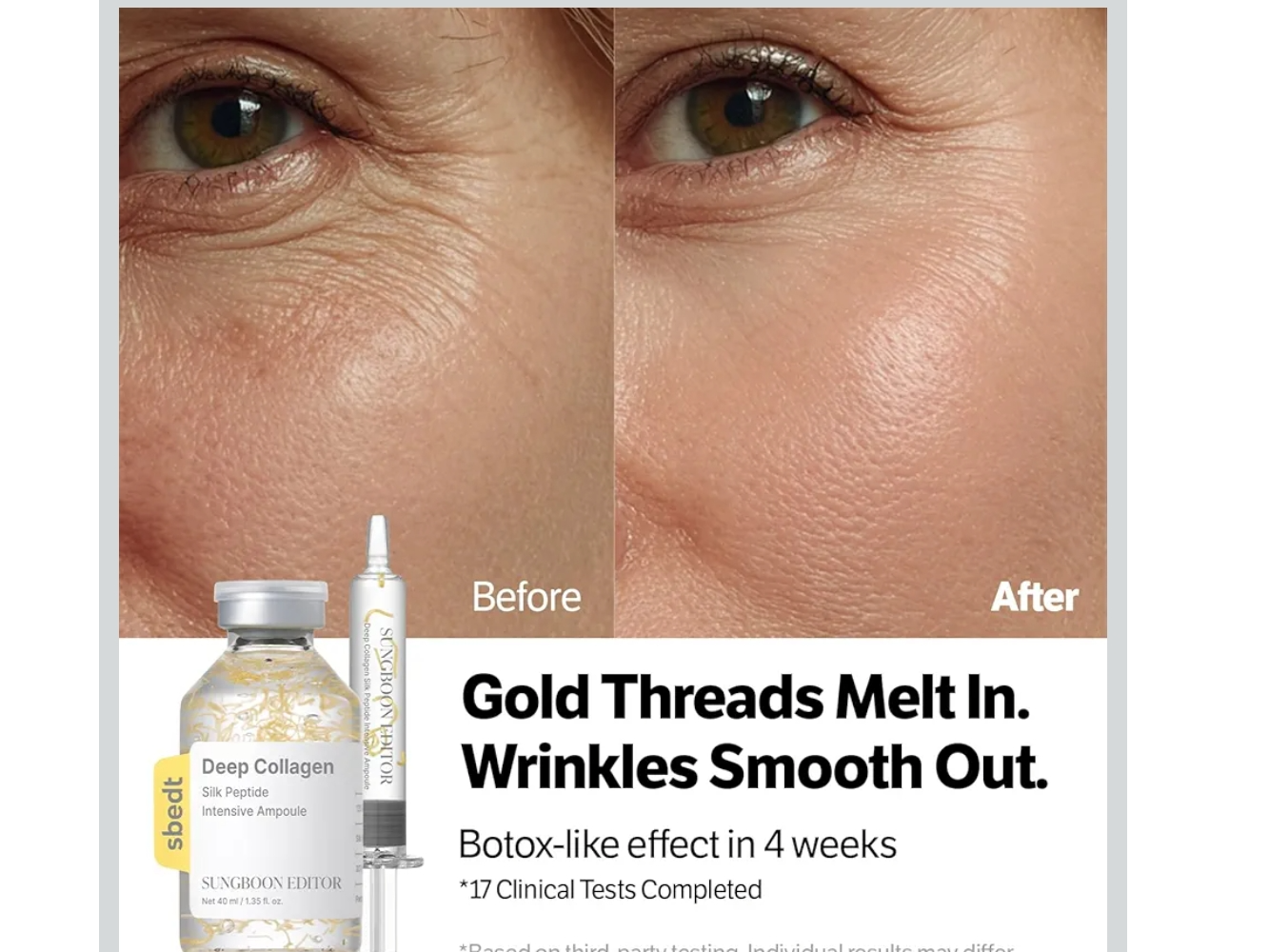 Peptide Glow hilos colageno