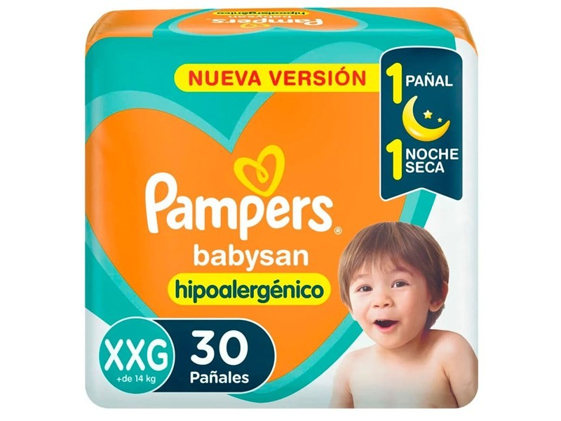 PAMPERS BABY SAN TALLE XXG ( + DE 14KG)