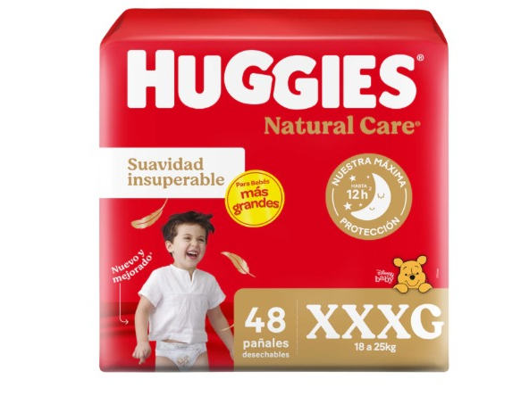 HUGGIES NATURAL XXXG ( de 18kg a 25kg)
