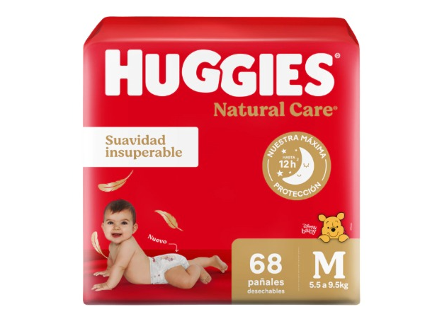 HUGGIES NATURAL M (5,5 kg a 9,5 kg)