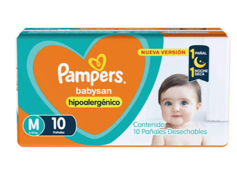 PAMPERS BABY SAN   TALLE M (6 a 10kg)