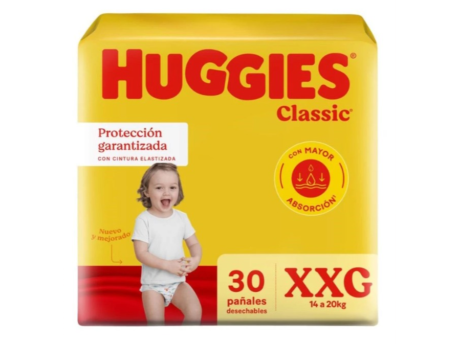 HUGGIES CLASSIC XXG ( de 14 a 18kg)