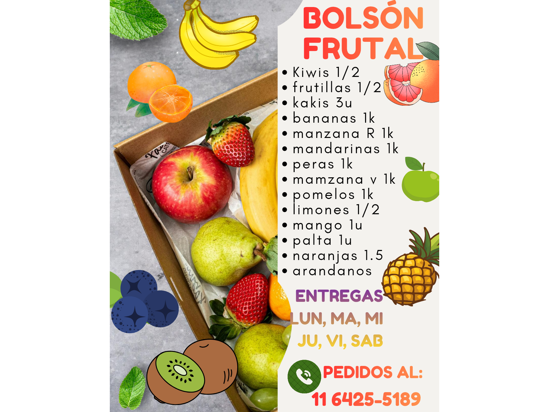 BOLSON  FRUTAL