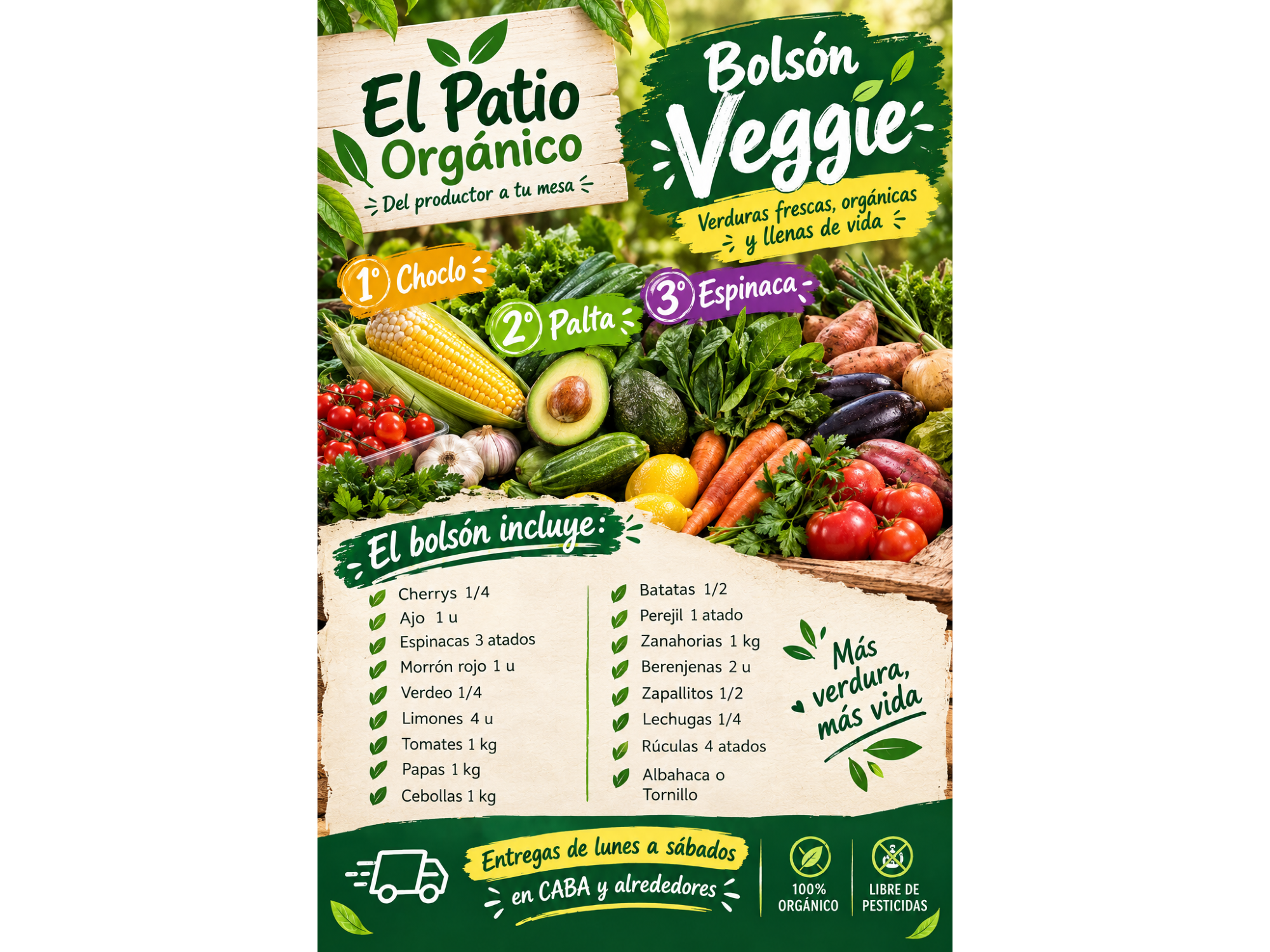 BOLSON DE VERDURAS
