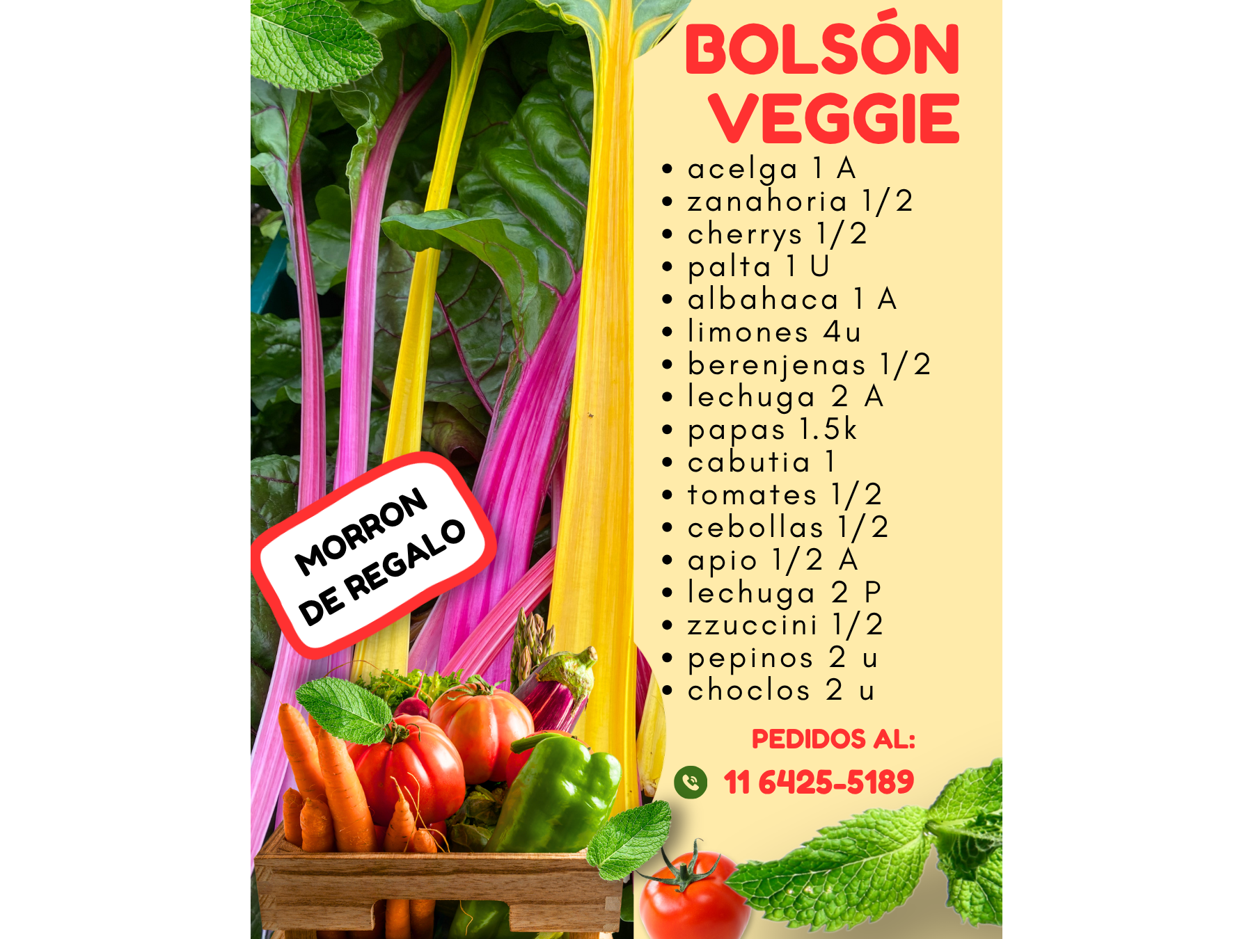BOLSON DE VERDURAS