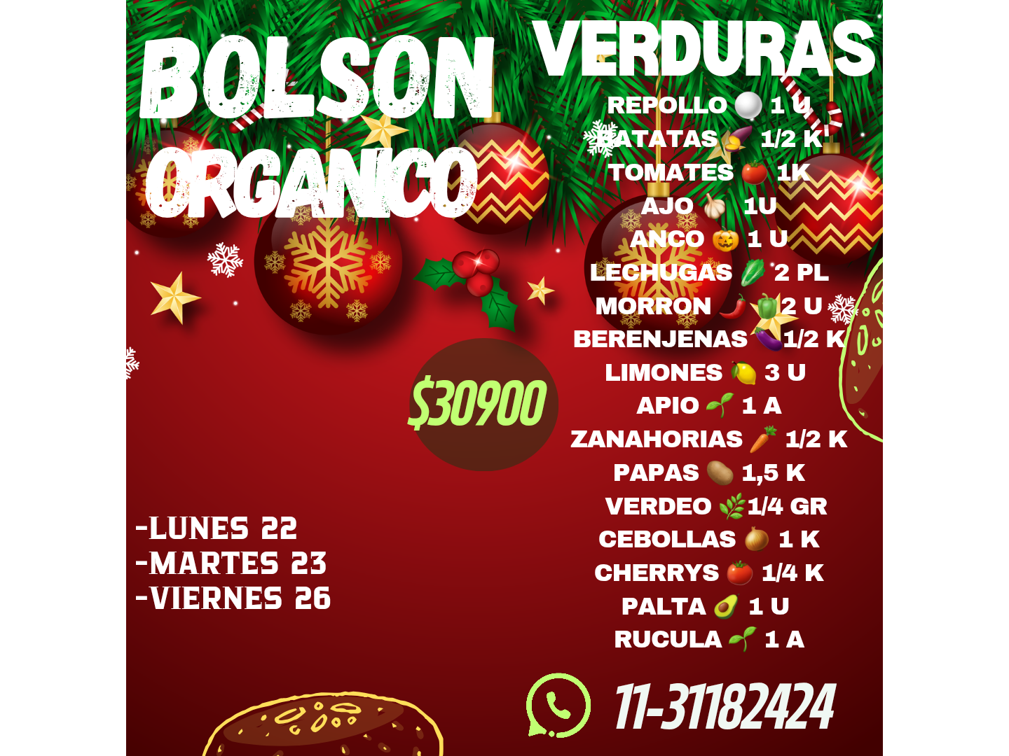 BOLSON DE VERDURAS