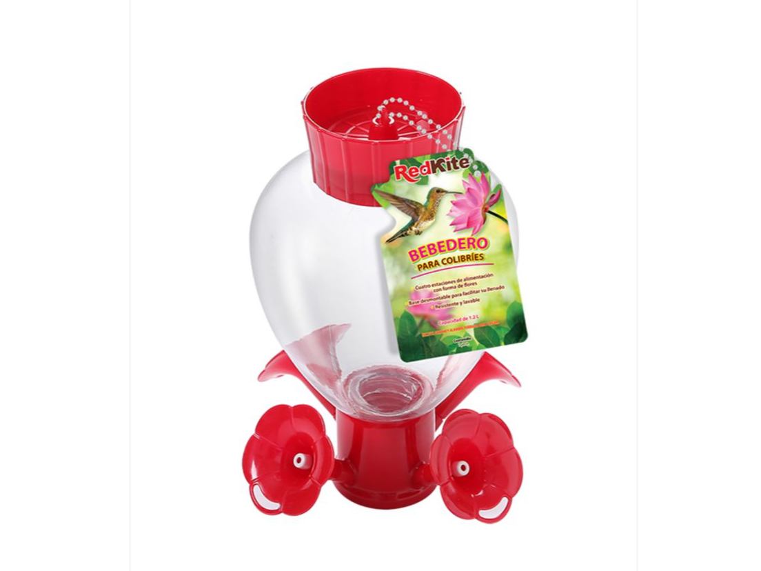 BEBEDERO DE ESFERA C/PETUNIAS P/COLIBRI 1.2 L. (FL9242)