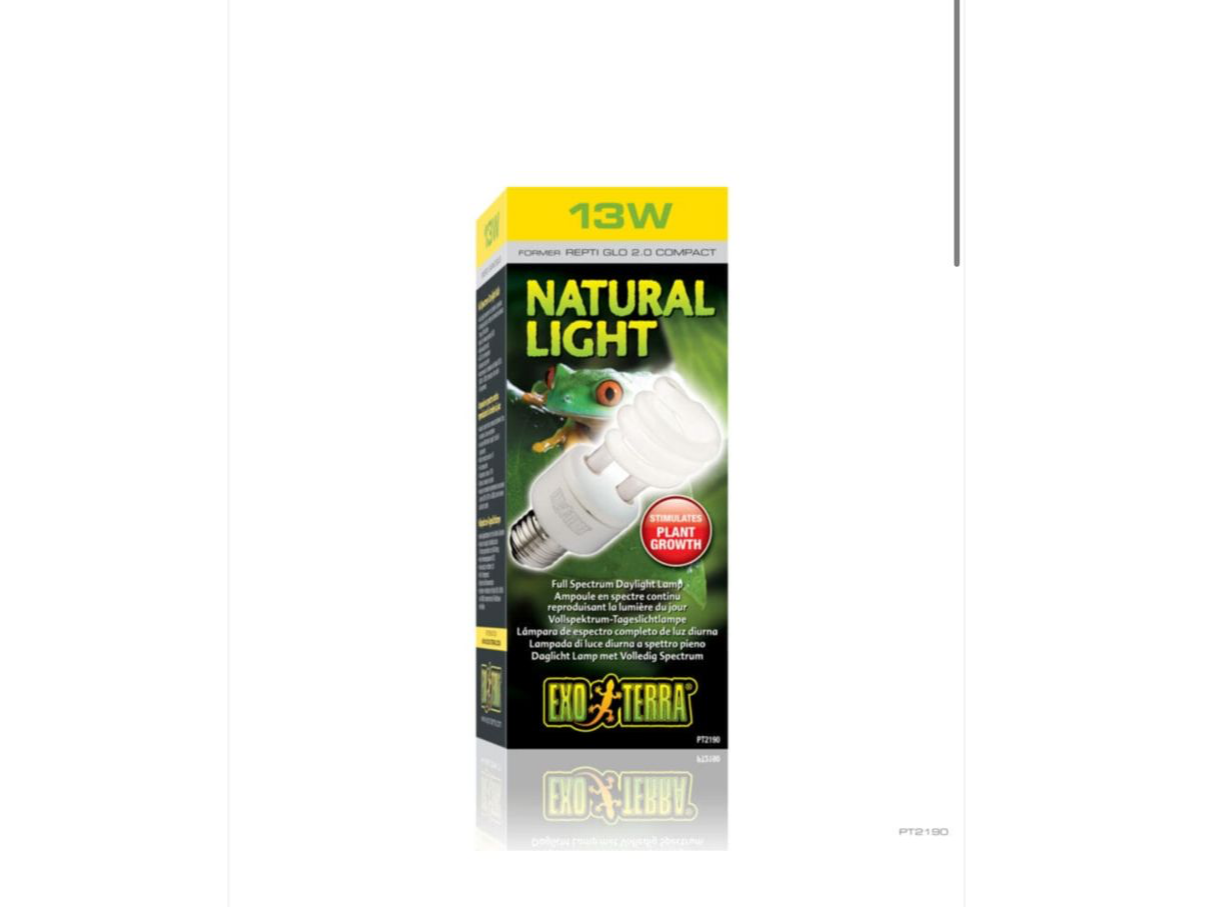 FOCO REPTI GLO 2.0 EXO-TERRA 13 W.   (HPT2190)