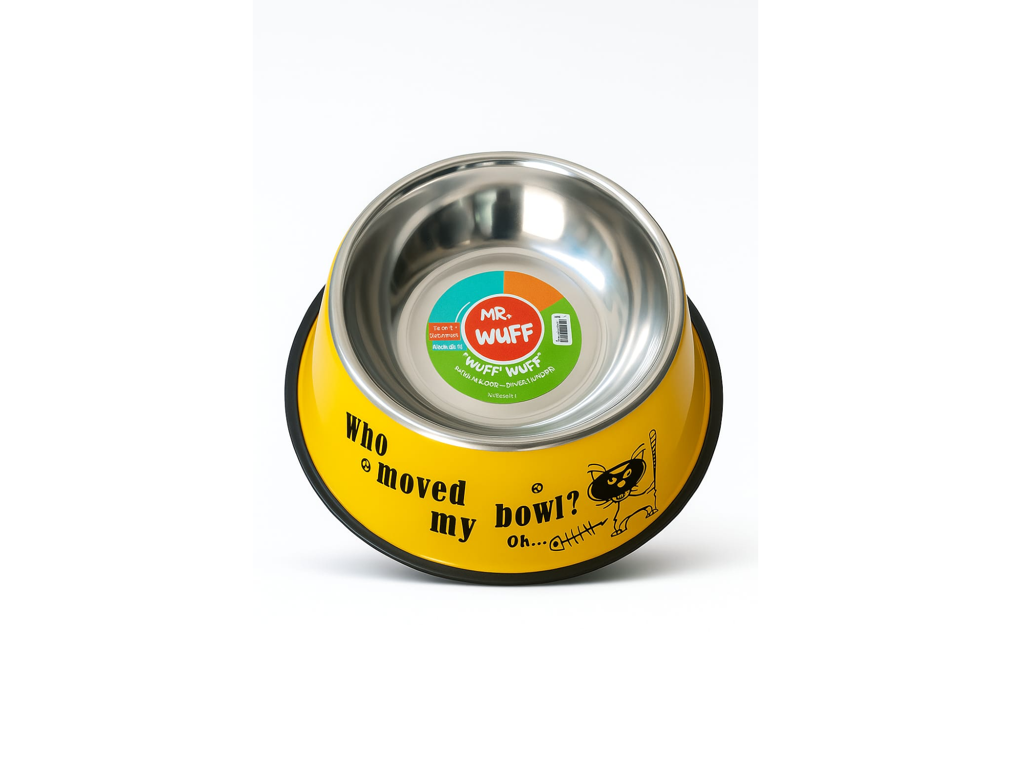 MR WUFF PLATO PARA PERRO DE ACERO INOXIDABLE COLOR