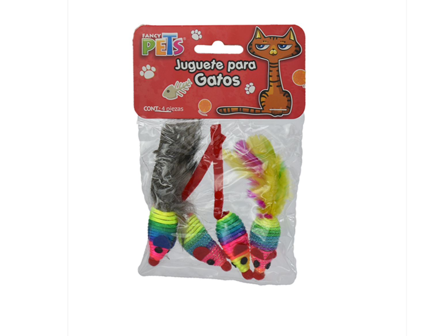 JUGUETE RATON - 4 PZ. (FL8245)