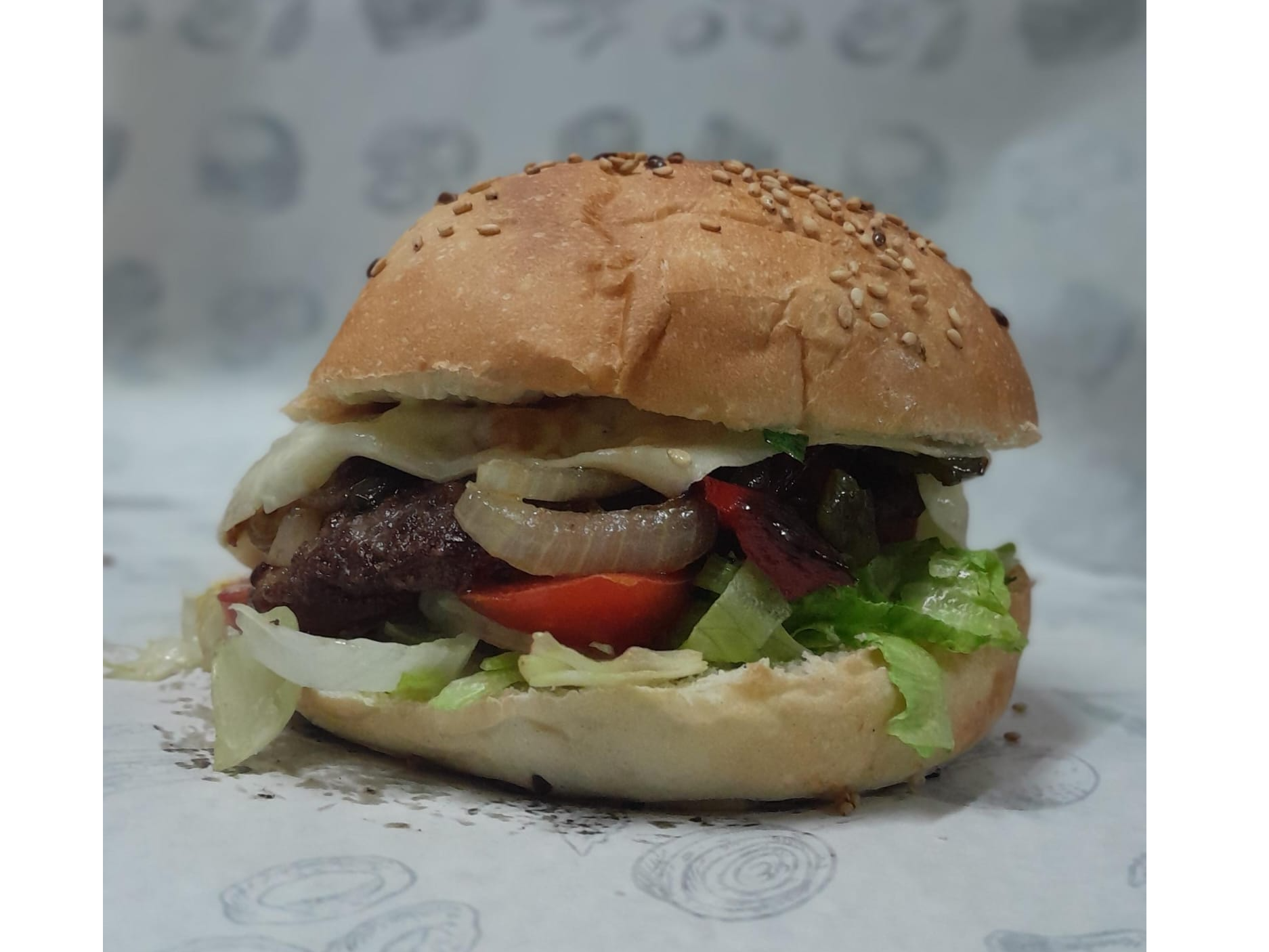 Hamburguesa funny de La Rositería