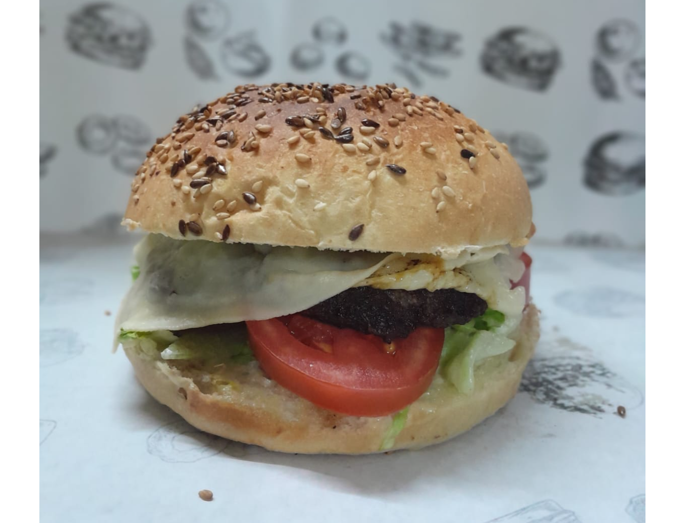 Hamburguesa clasica de La Rositería