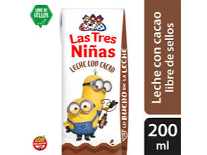 LAS TRES NIÑAS, LECHE CON CACAO 200ml