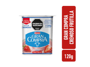 YOGUR GRAN COMPRA 120GR FRUTILLA de DE CARNE SOMOS