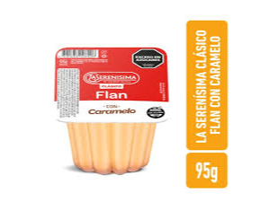 FLAN CON CARAMELO 95g LA SERENISIMA