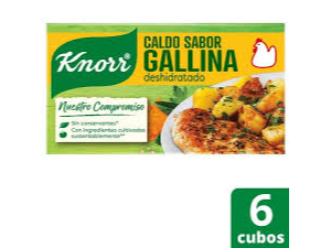 CALDO KNORR GALLINA X 6 UNID