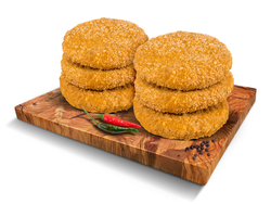 MEDALLON DE POLLO JAMON Y QUESO