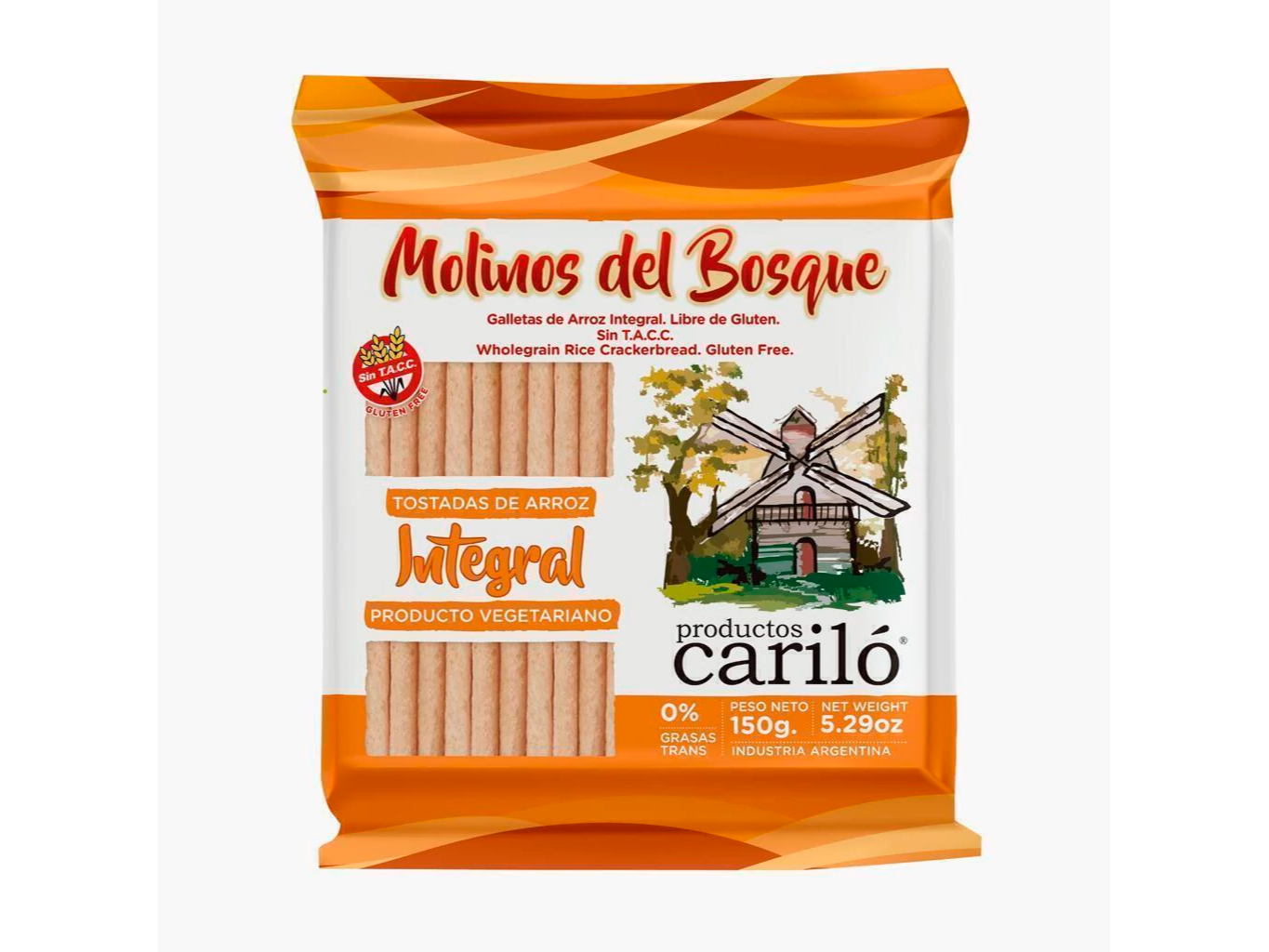 Galletas de Arroz Integral 150 grs SIN TACC - CARILO