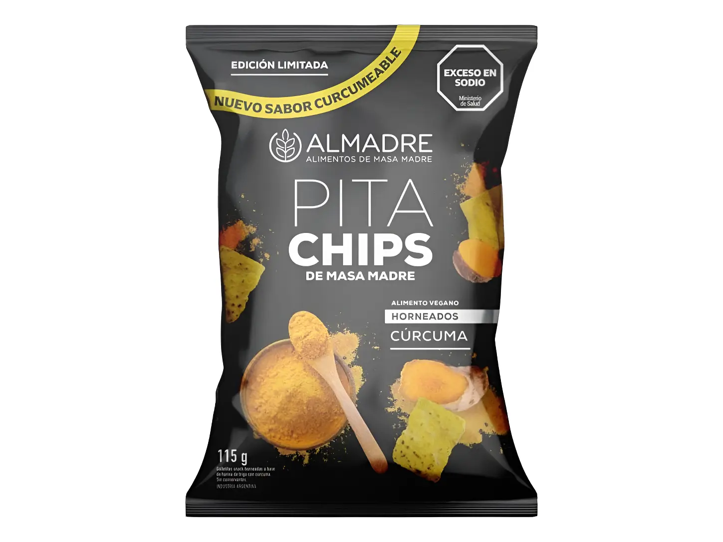 Pita Chips Curcuma 170 grs MASA MADRE - ALMADRE