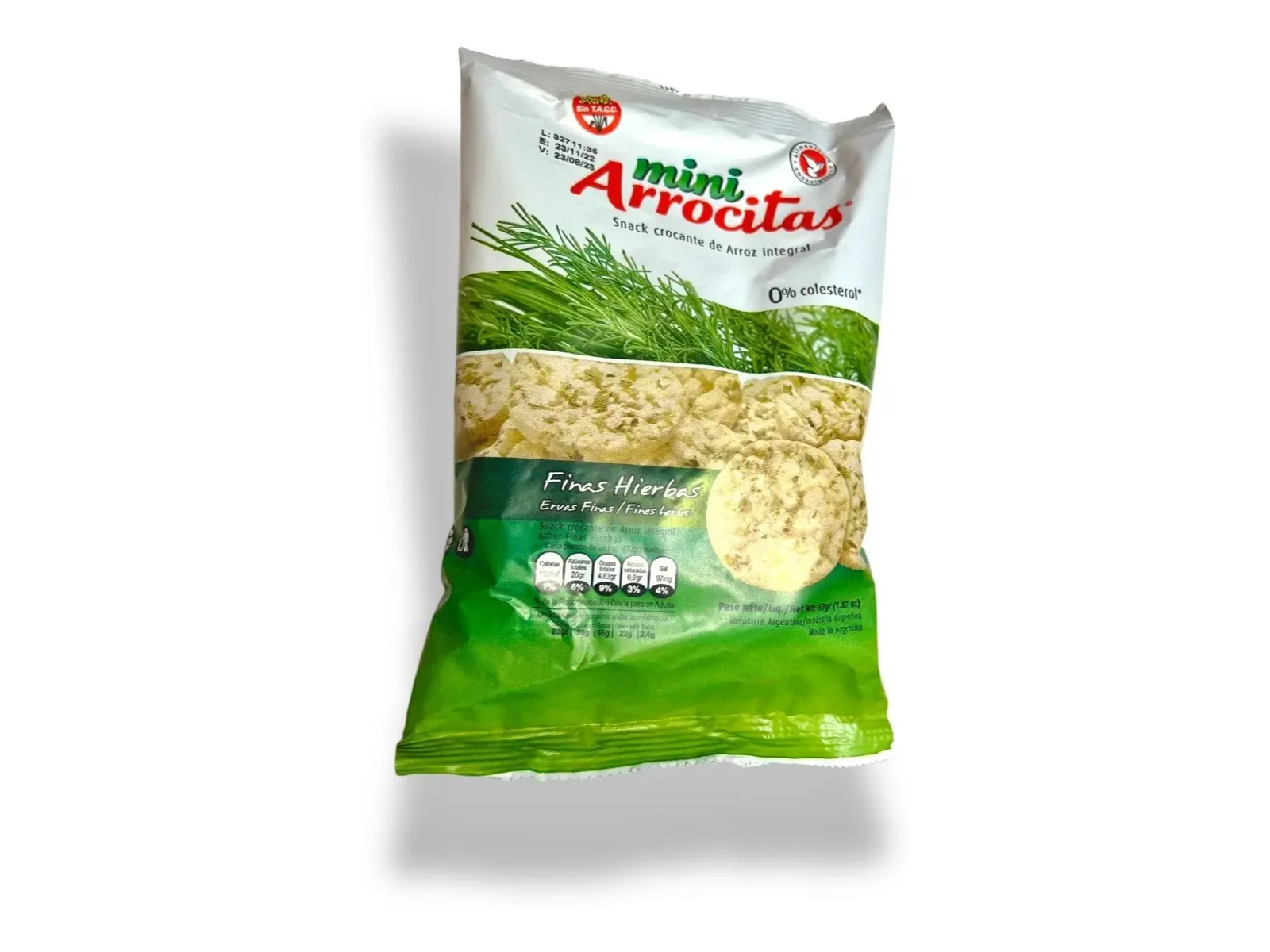 Mini Arrocitas FINAS HIERBAS 53g. -SIN TAAC-