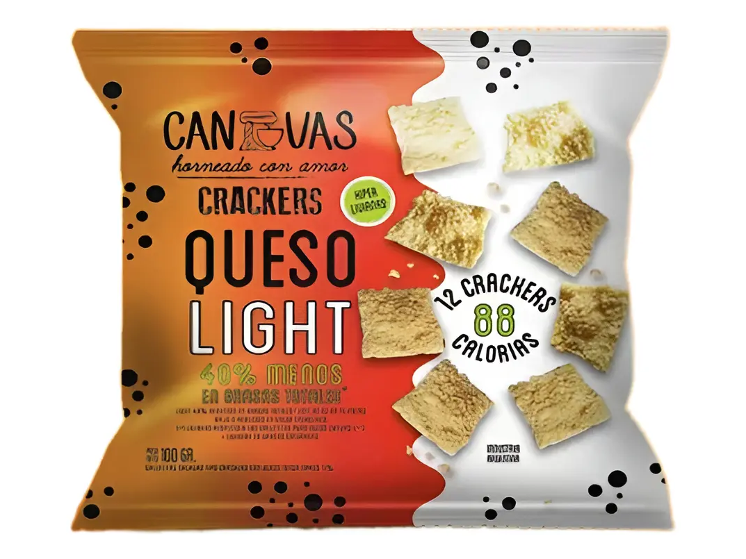 Crackers Queso LIGHT x 100gr - CANVAS