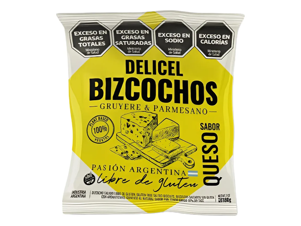 Bizcochos Sabor QUESO 180 grs DELICEL - SIN TACC