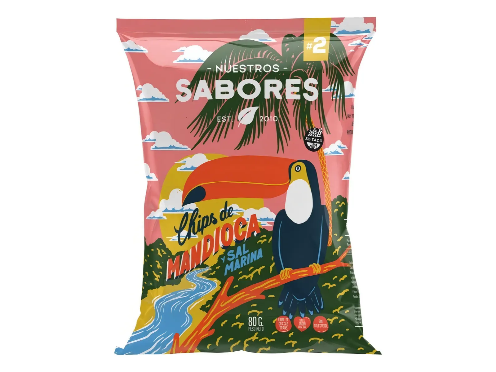 Chips de Mandioca C/ Sal Marina NUESTROS SABORES SIN TACC