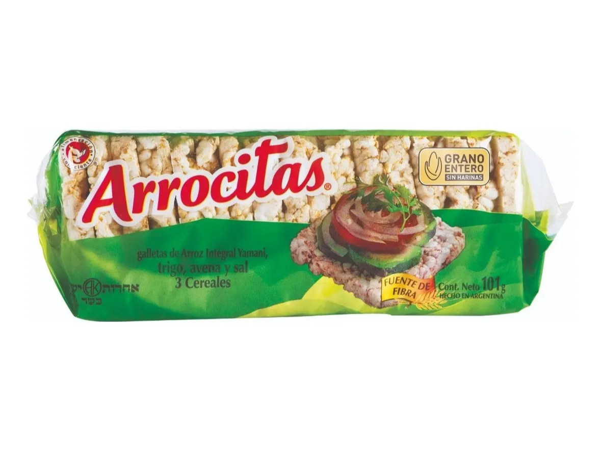 Galletas de Arroz 3 CEREALES 101 grs SIN TAAC - ARROCITAS