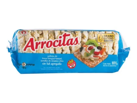 Galletas de Arroz Integral SIN Sal 101 grs SIN TAAC - ARROCITAS