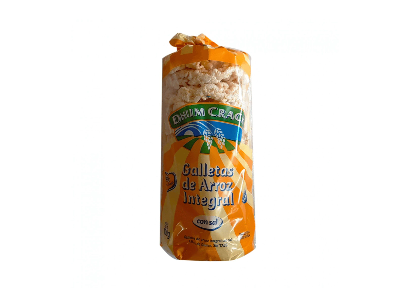 Galletas de Arroz Integral CON SAL 300 grs SIN TACC - DHUM CRACK