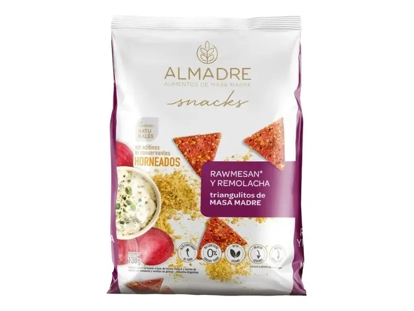 Snack Rawmesan y Remolacha 130 grs MASA MADRE - ALMADRE