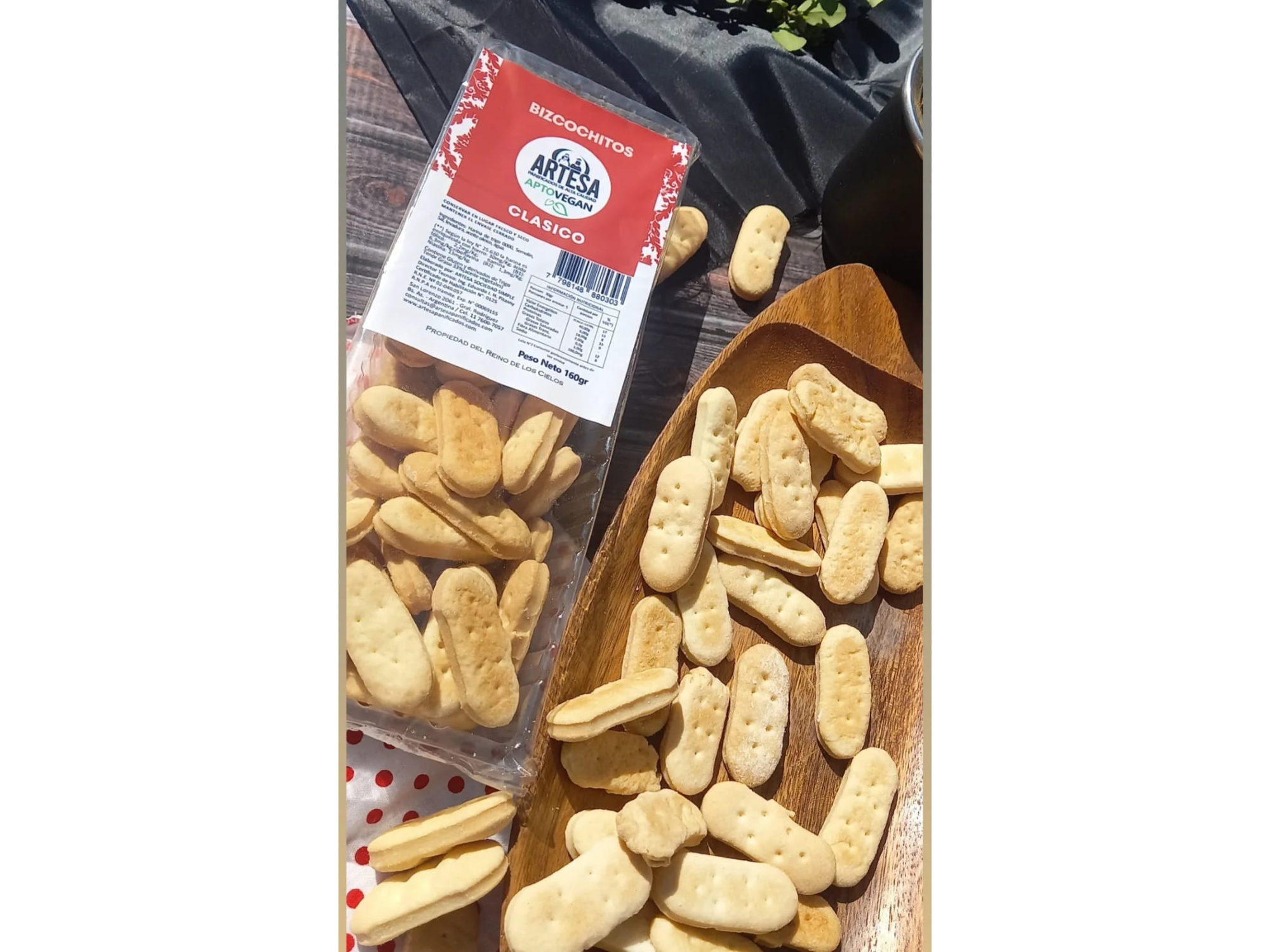 Bizcochitos Veganos Clasicos 160 grs - ARTESA