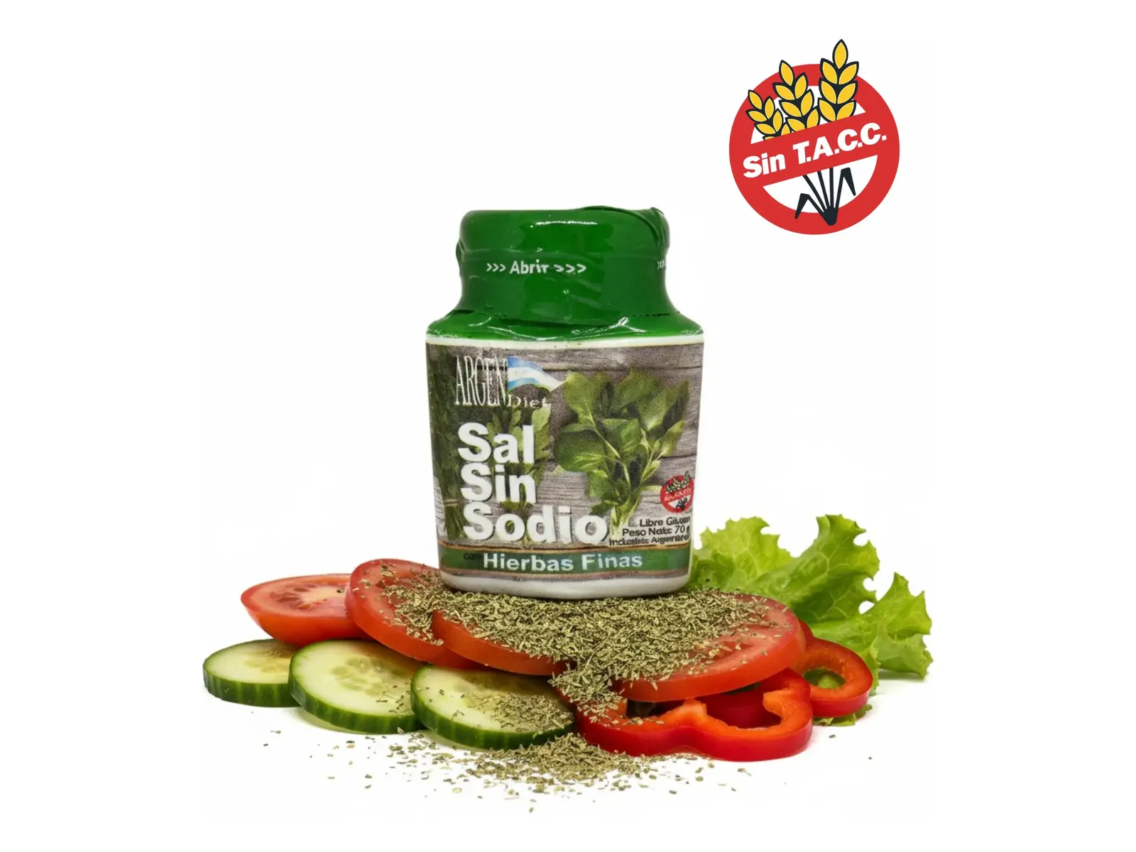 Sal sin sodio Sabor Hierbas Finas ARGENDIET x 70gr