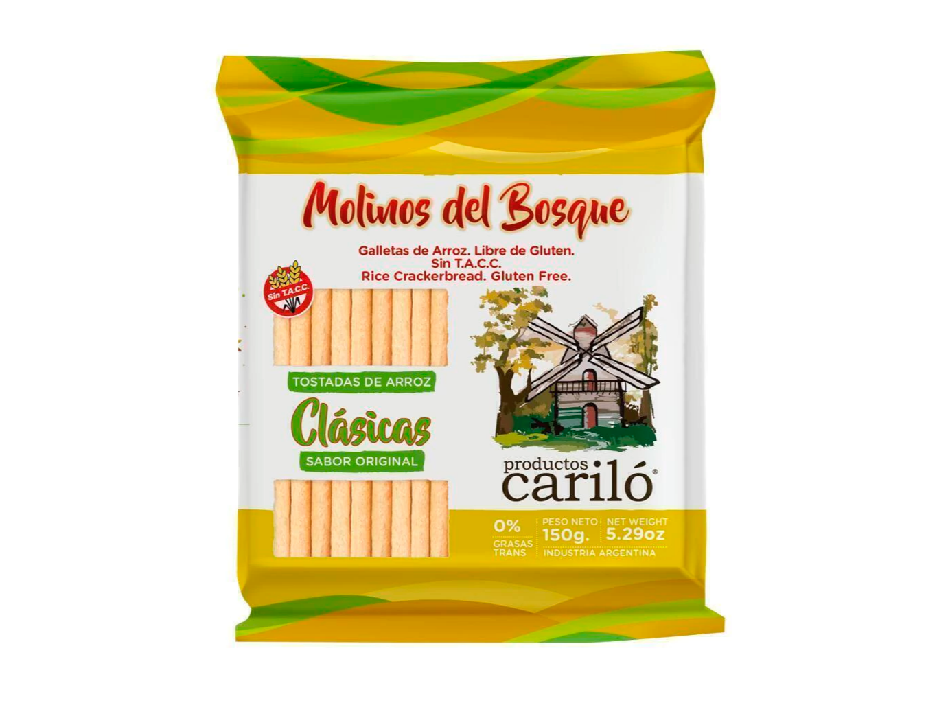 Galletas de Arroz Clásicas 150 grs SIN TACC - CARILO