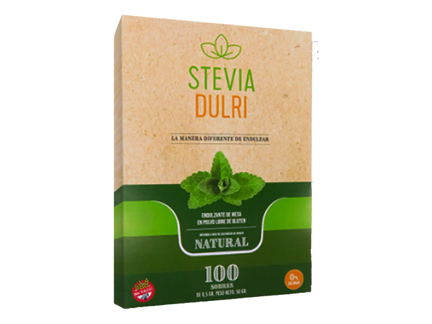 Stevia en Polvo 100 Sobres 0,5 grs c/u - DULRI