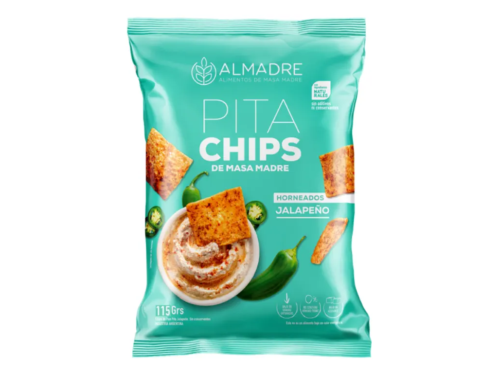 Pita Chips Jalapeño 170 grs MASA MADRE - ALMADRE