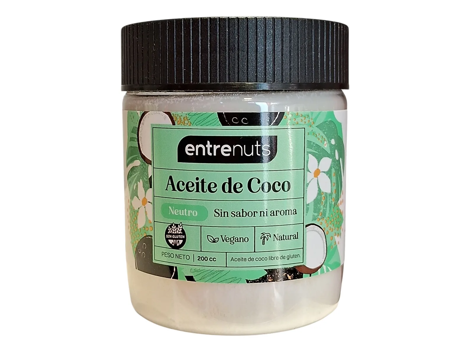 Aceite de Coco Neutro ENTRE NUTS x 200 ml SIN TACC