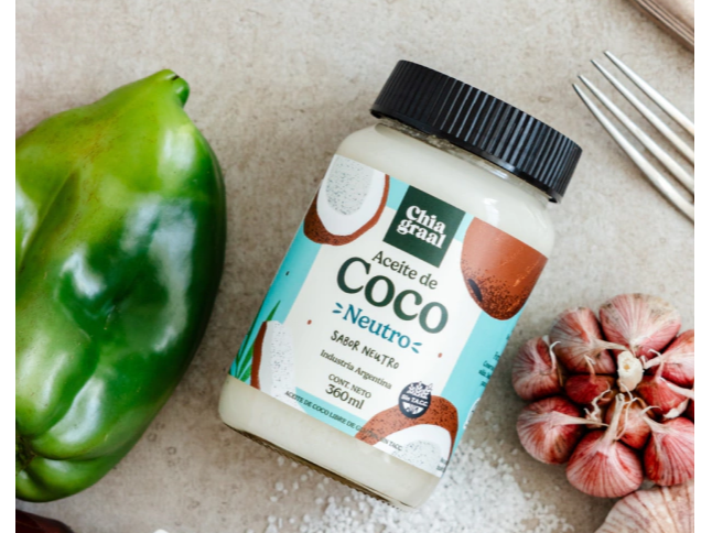 Aceite de Coco Neutro Chia Graal x 360 ml SIN TACC
