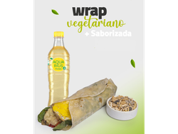 1 Wrap vegetariano + aquarius 500ml