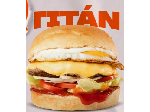 Burger Titan con papas