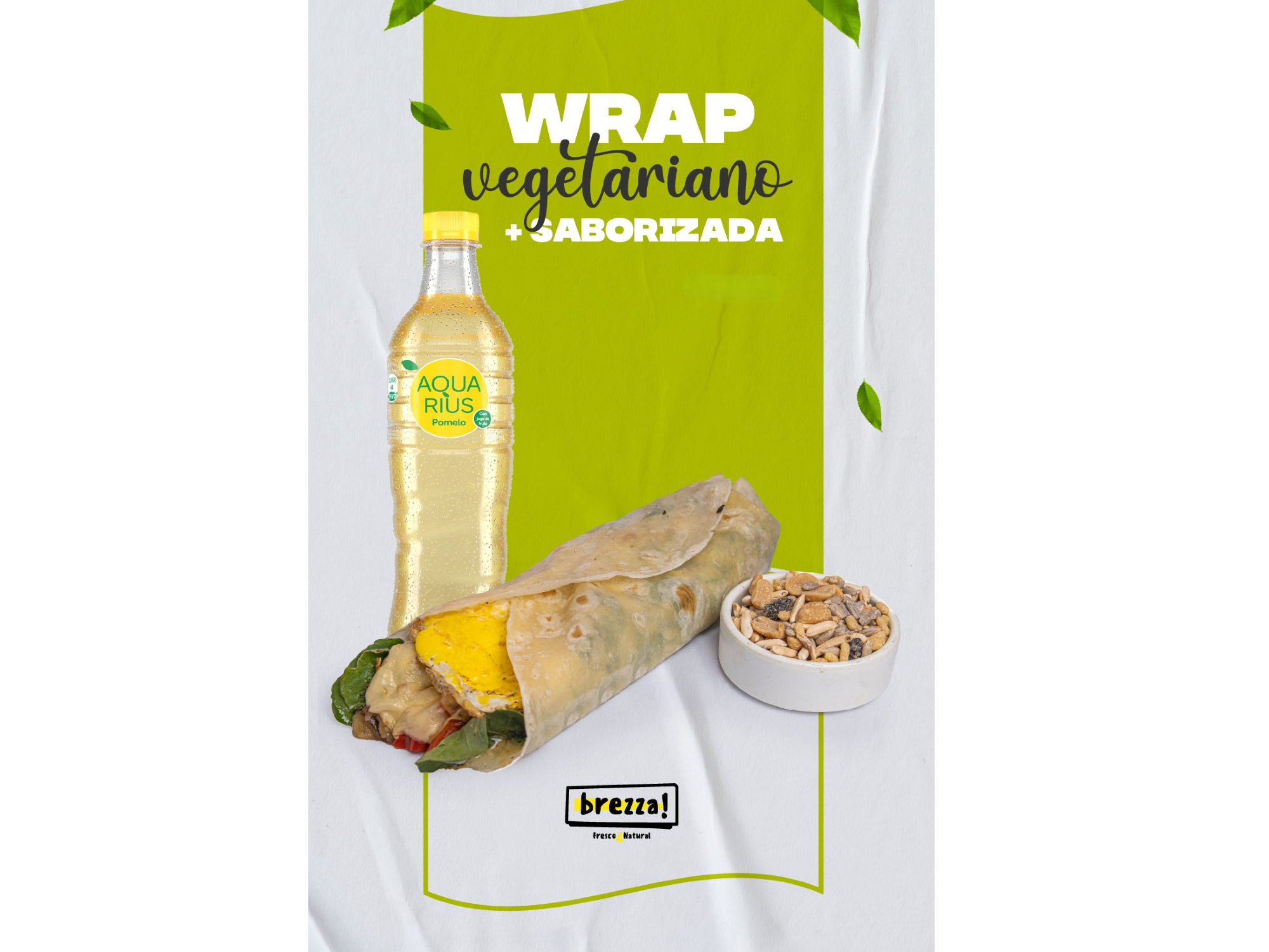 Wraps vegetariano + saborizada 500 cc