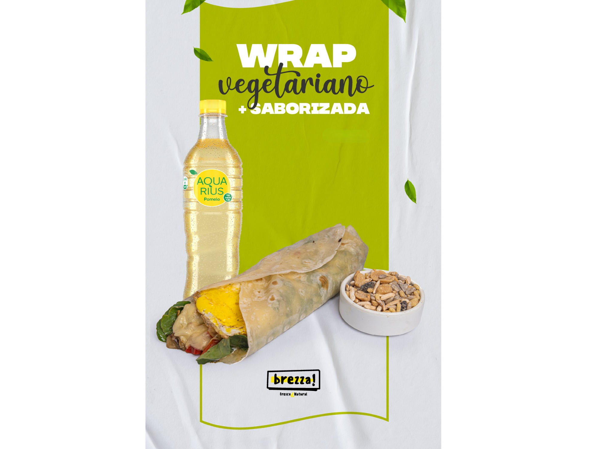 Wraps vegetariano + saborizada 500 cc