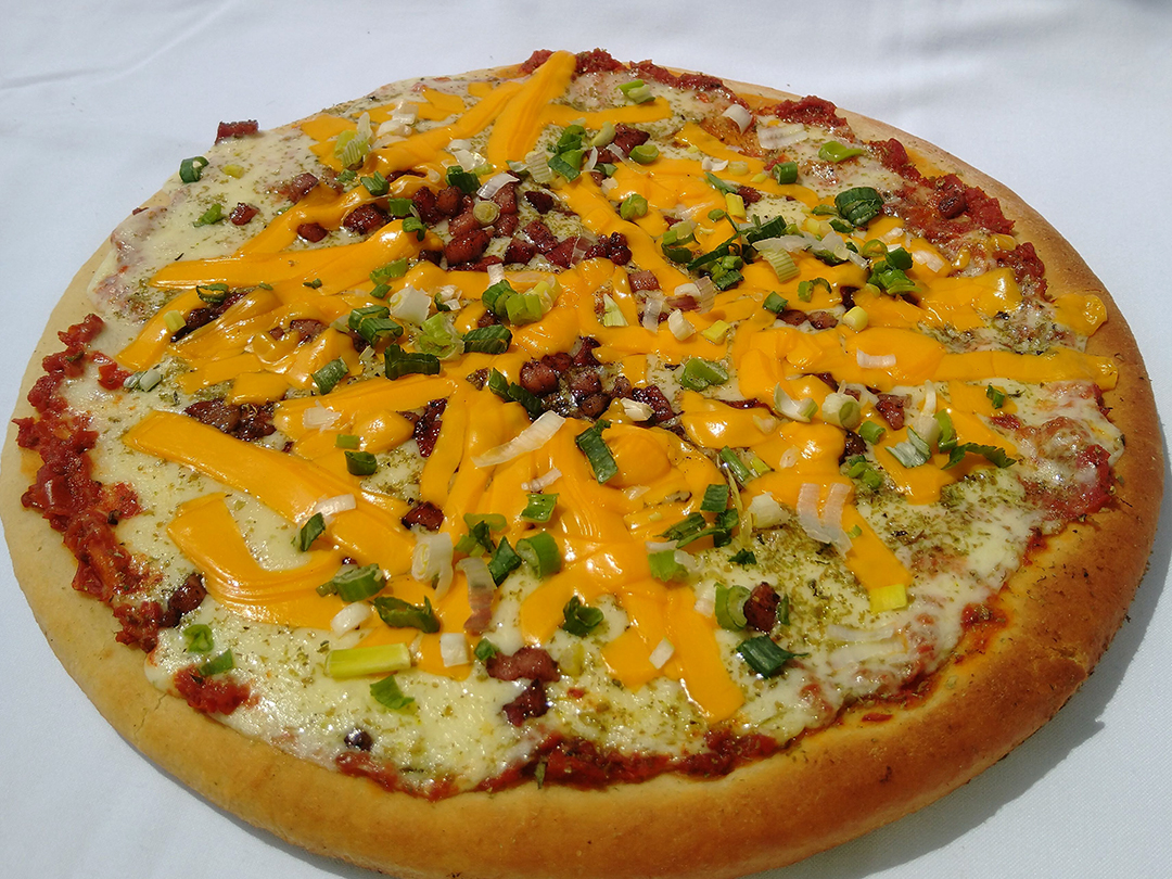 Pizza cheddar