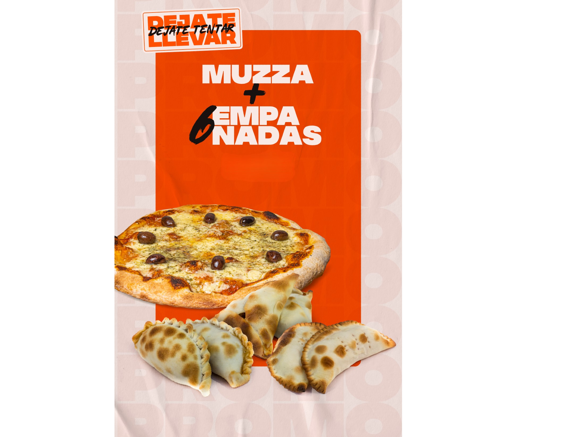 1 Muzza + 6 empanadas