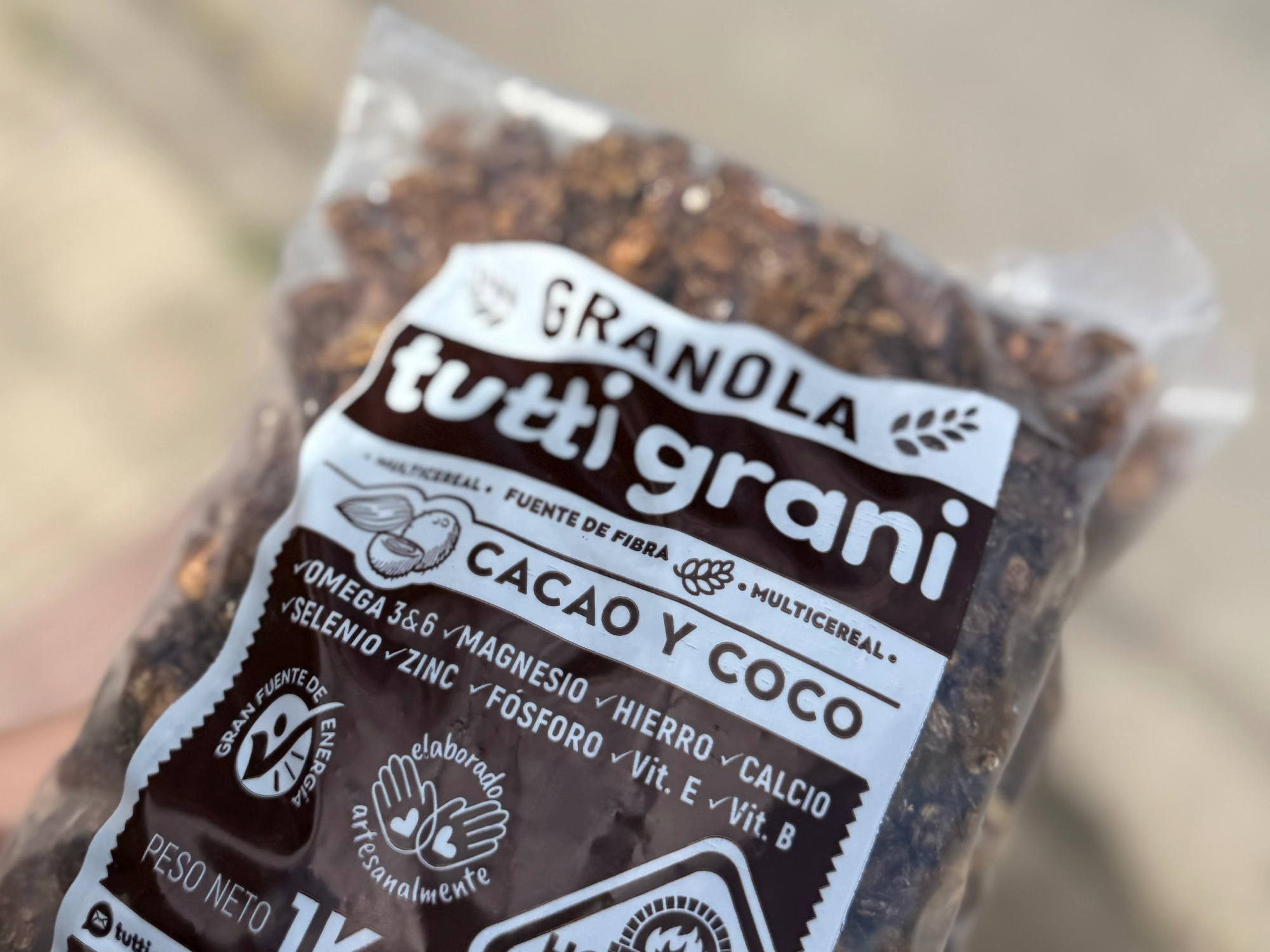 Granola Cacao  y coco