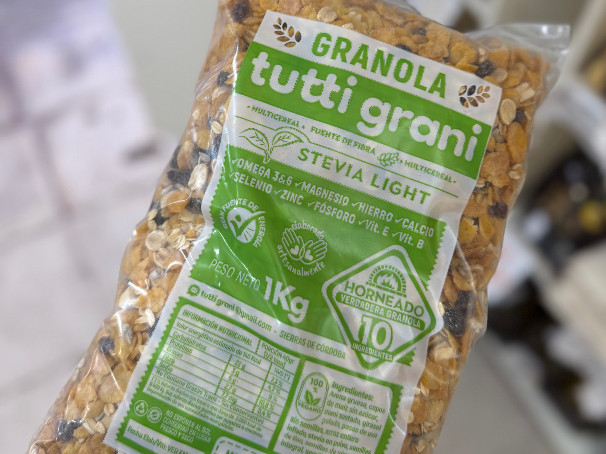 Granola con Stevia
