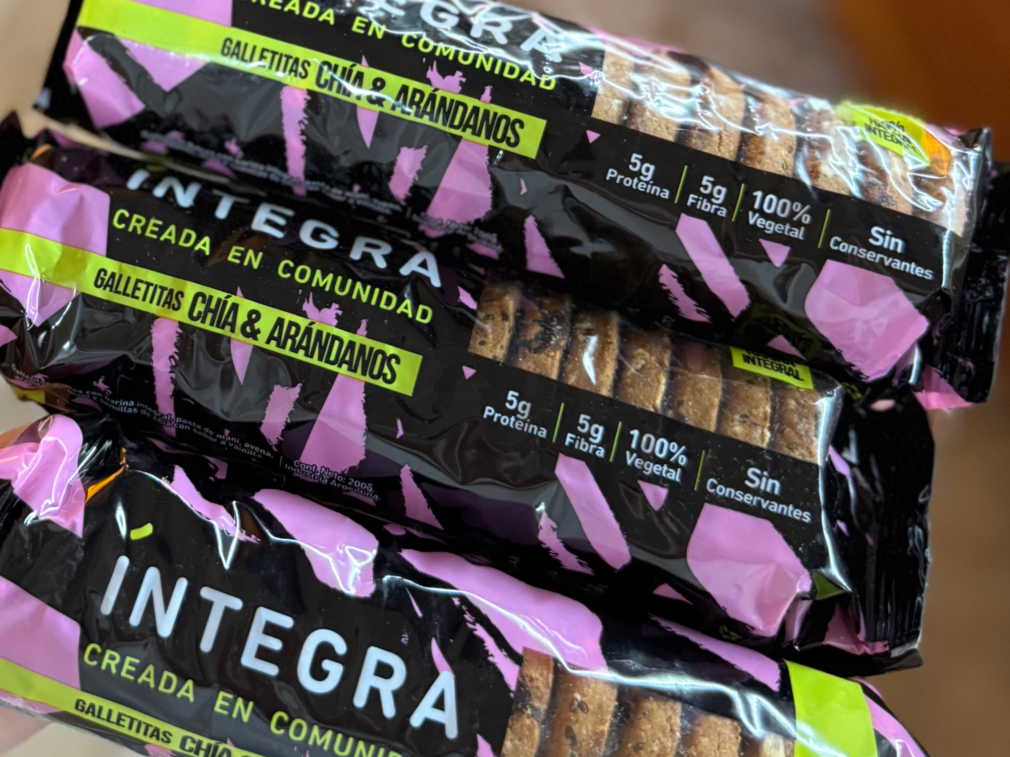 Galletitas Chia y arandanos de Matcha